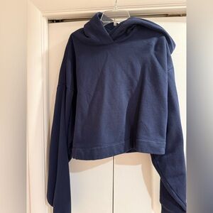 Alo Navy Boxed Hoodie